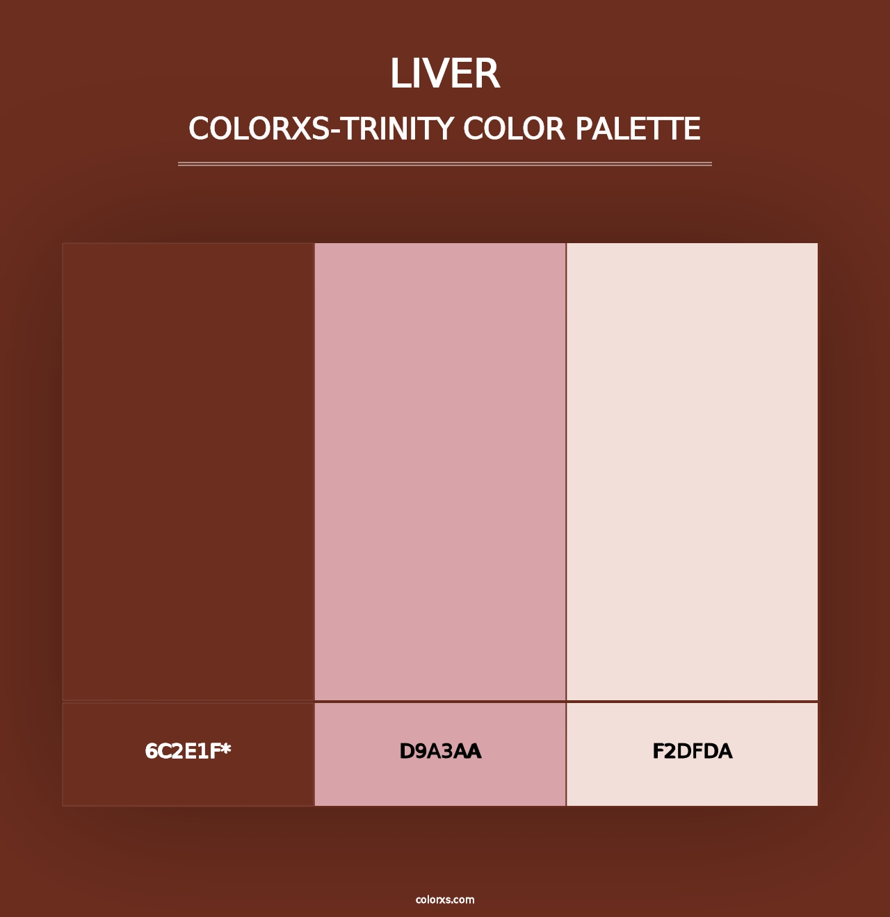 Liver - Colorxs Trinity Palette