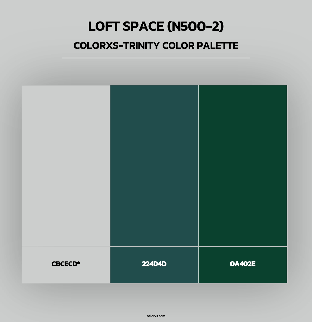 Loft Space (N500-2) - Colorxs Trinity Palette