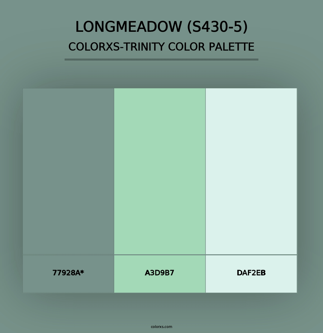 Longmeadow (S430-5) - Colorxs Trinity Palette