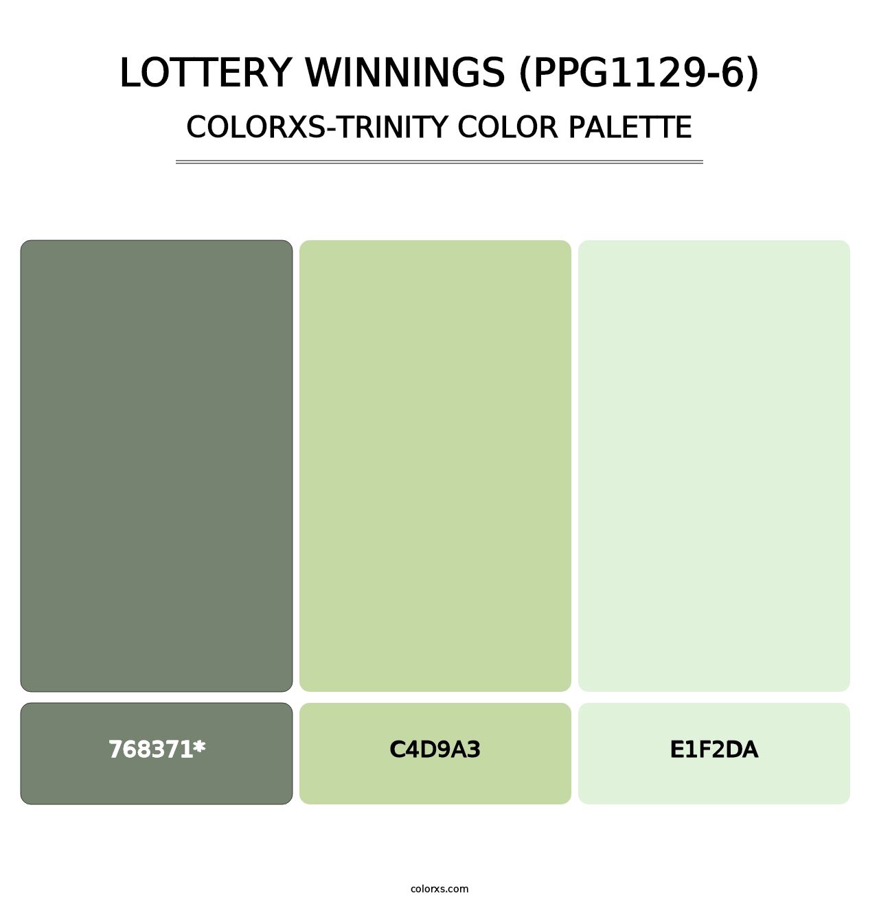 Lottery Winnings (PPG1129-6) - Colorxs Trinity Palette