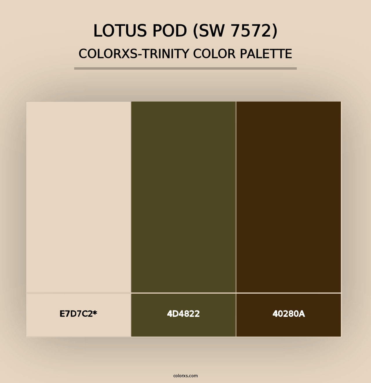 Lotus Pod (SW 7572) - Colorxs Trinity Palette