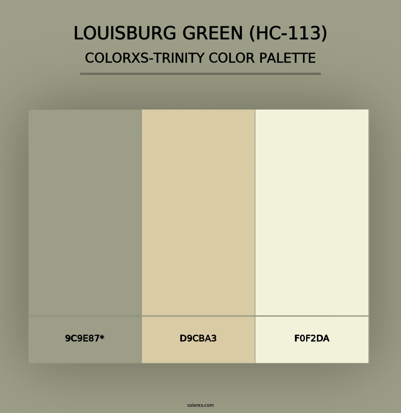 Louisburg Green (HC-113) - Colorxs Trinity Palette