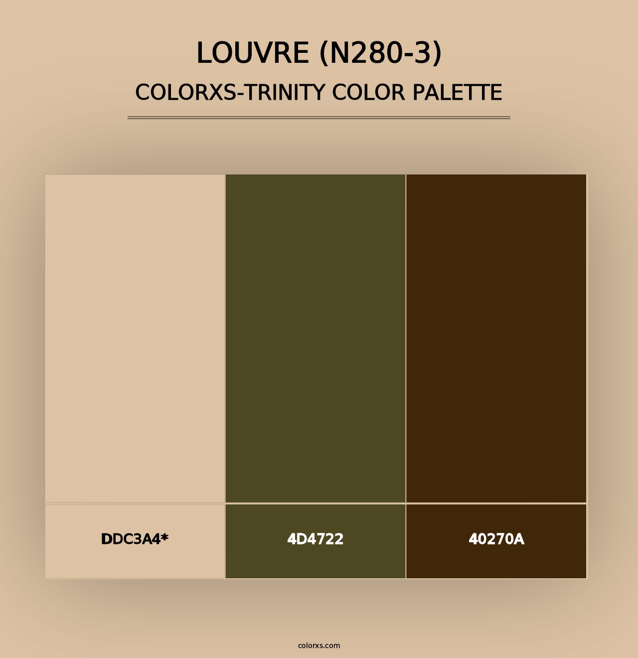 Louvre (N280-3) - Colorxs Trinity Palette