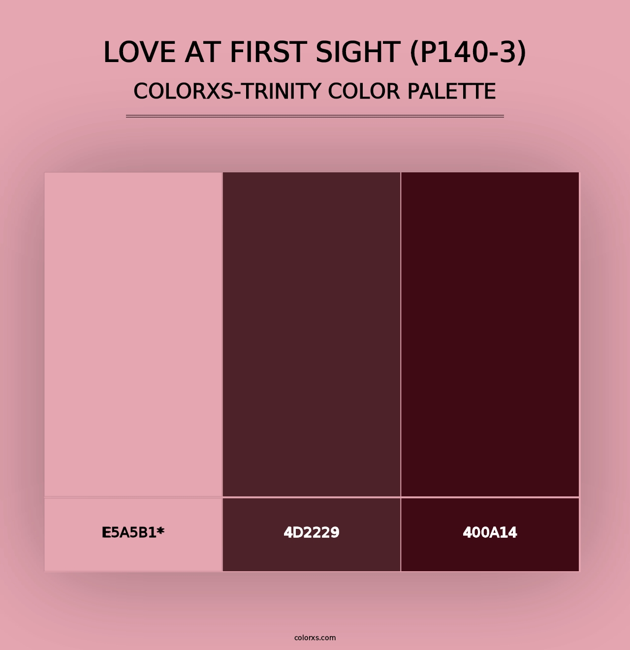 Love At First Sight (P140-3) - Colorxs Trinity Palette