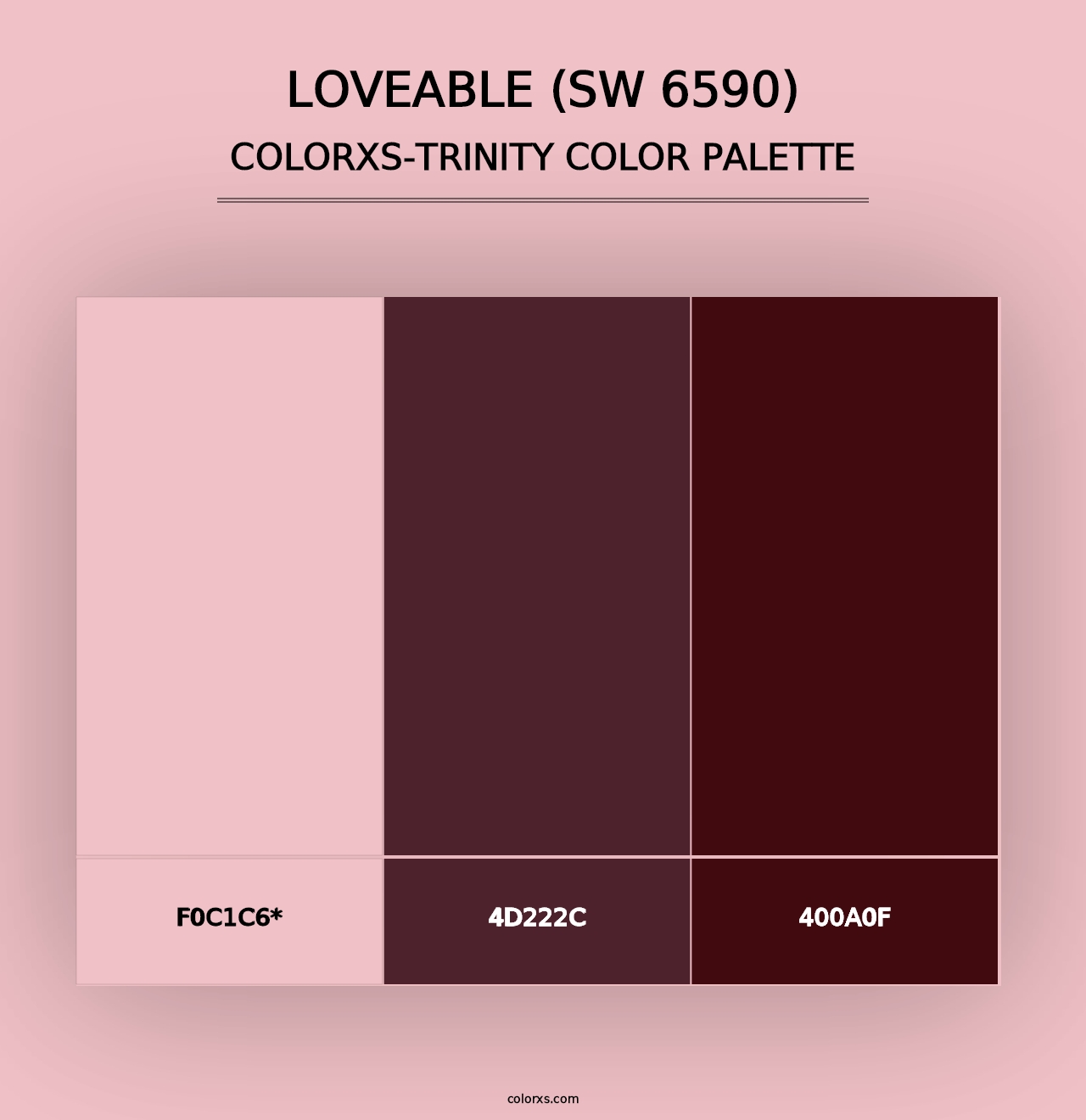 Loveable (SW 6590) - Colorxs Trinity Palette