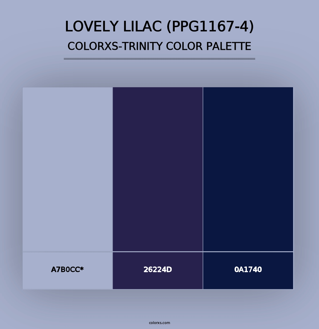 Lovely Lilac (PPG1167-4) - Colorxs Trinity Palette