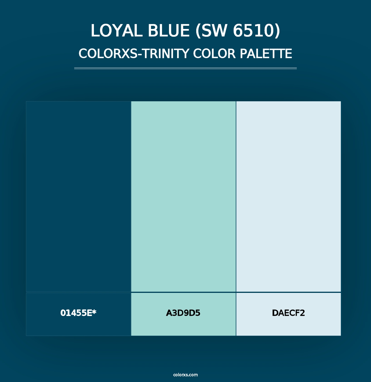 Loyal Blue (SW 6510) - Colorxs Trinity Palette