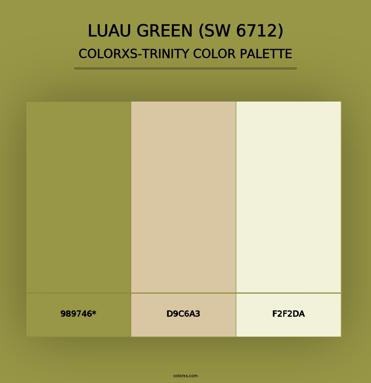 Luau Green (SW 6712) - Colorxs Trinity Palette