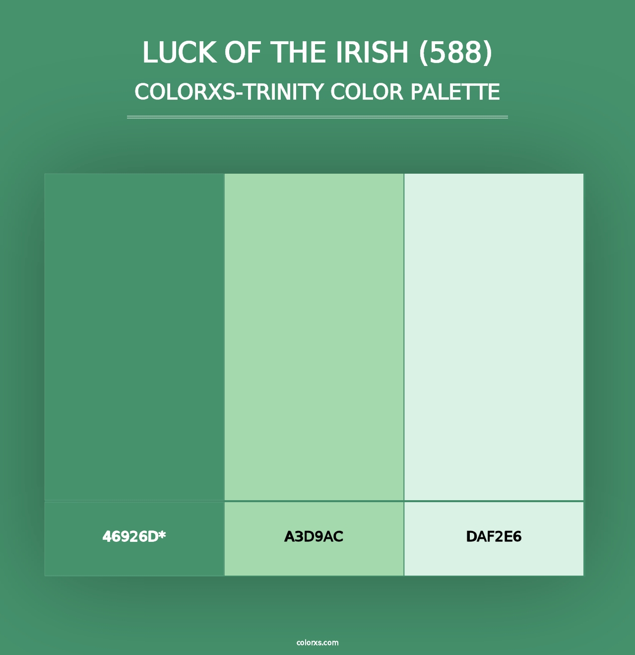 Luck of the Irish (588) - Colorxs Trinity Palette