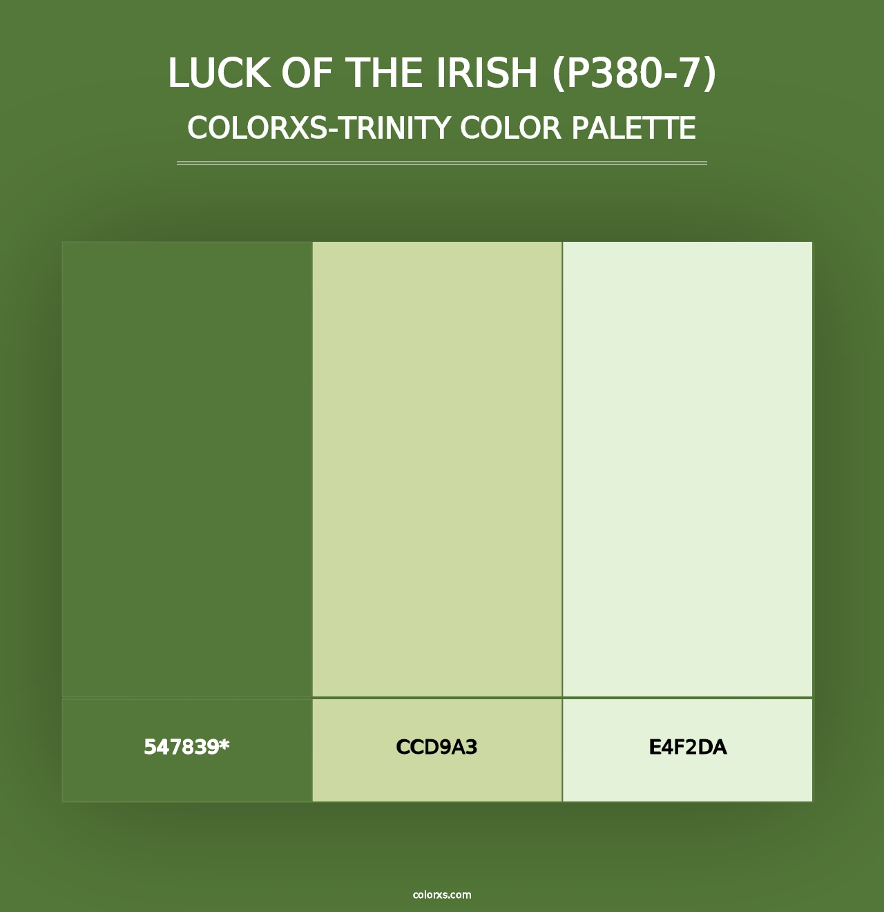 Luck Of The Irish (P380-7) - Colorxs Trinity Palette