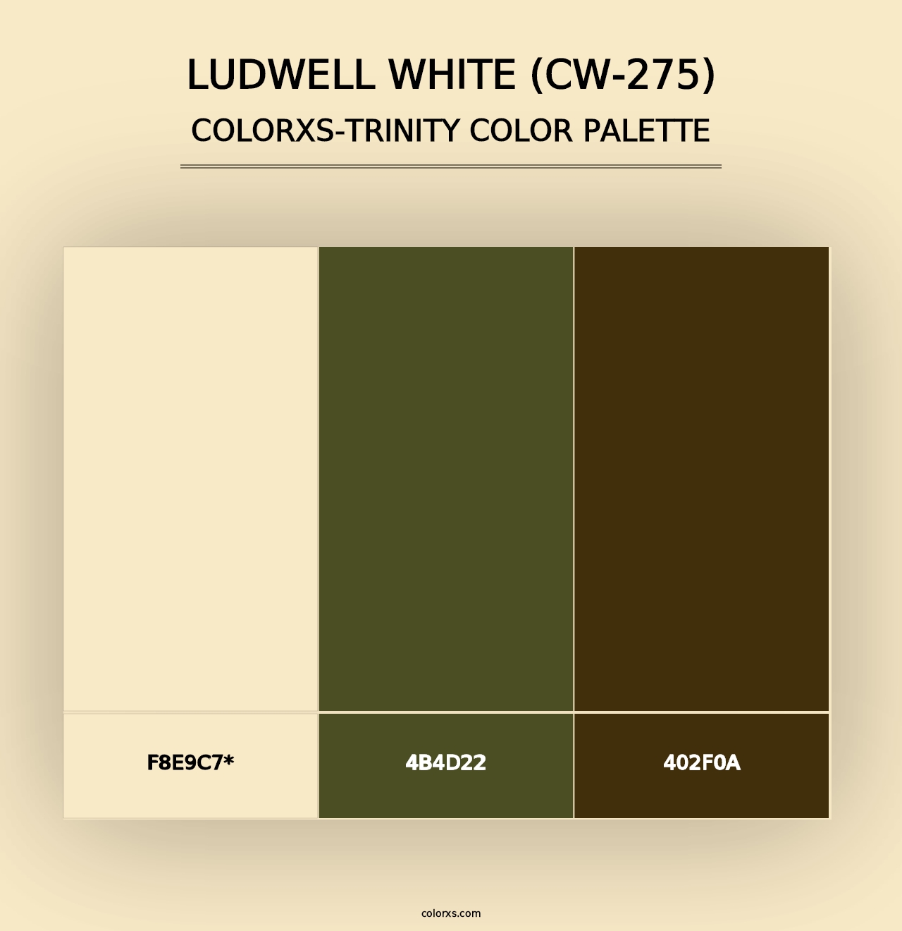 Ludwell White (CW-275) - Colorxs Trinity Palette