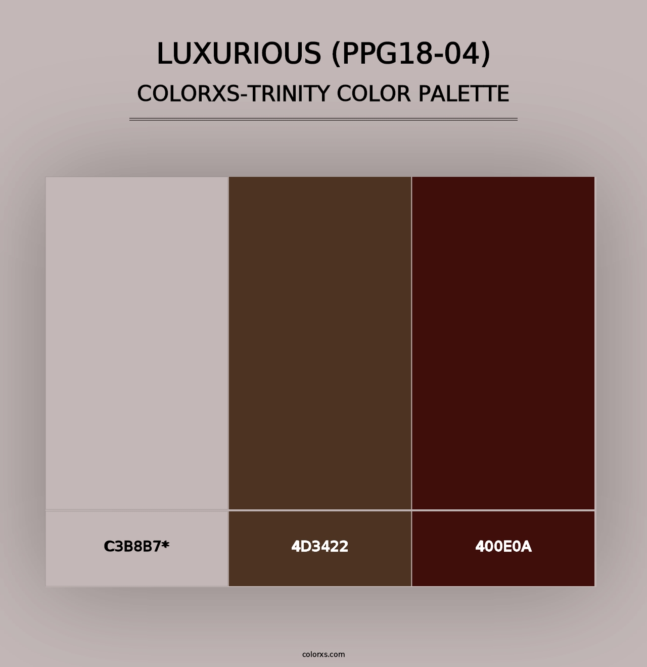 Luxurious (PPG18-04) - Colorxs Trinity Palette