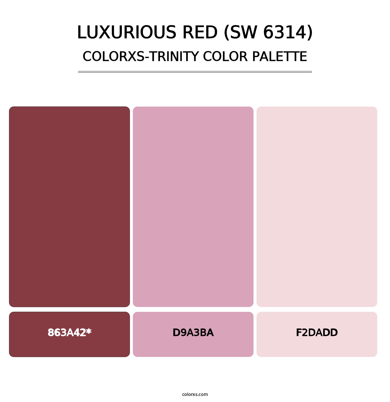 Luxurious Red (SW 6314) - Colorxs Trinity Palette