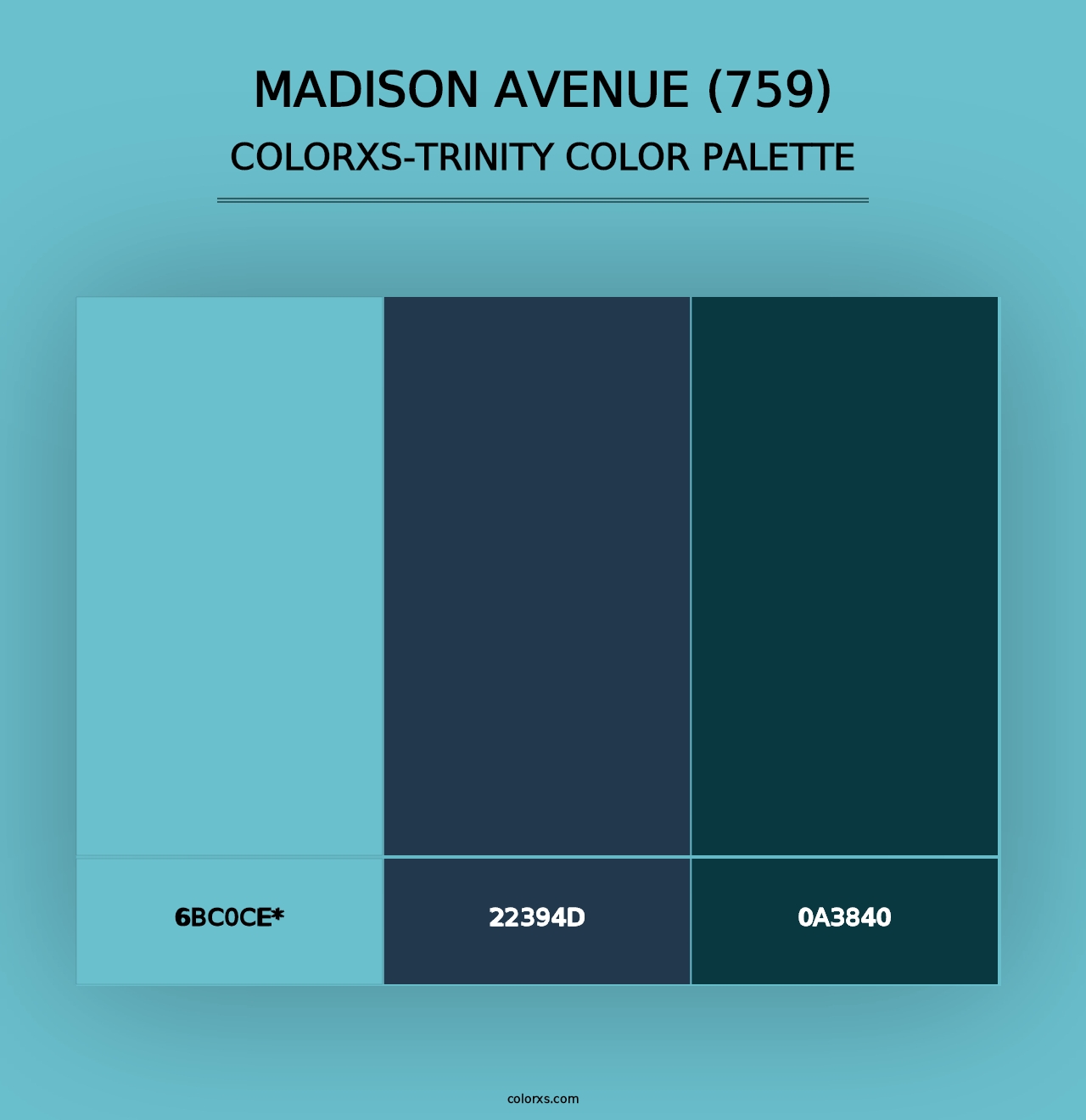 Madison Avenue (759) - Colorxs Trinity Palette