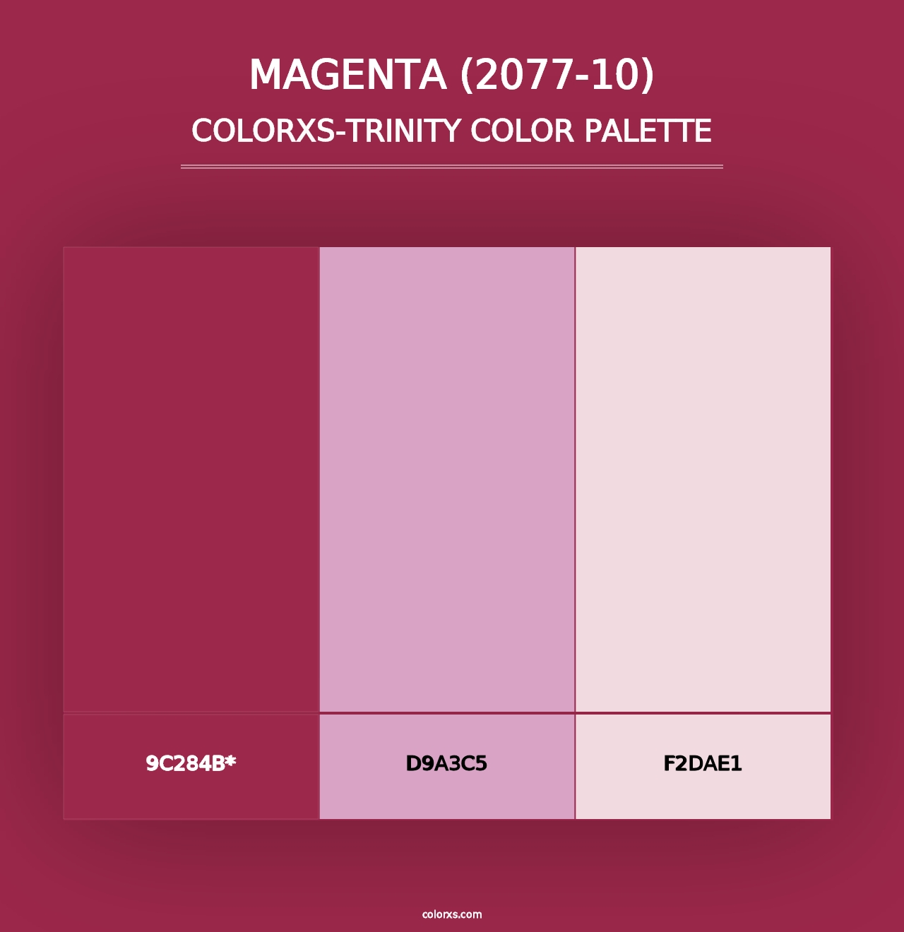 Magenta (2077-10) - Colorxs Trinity Palette