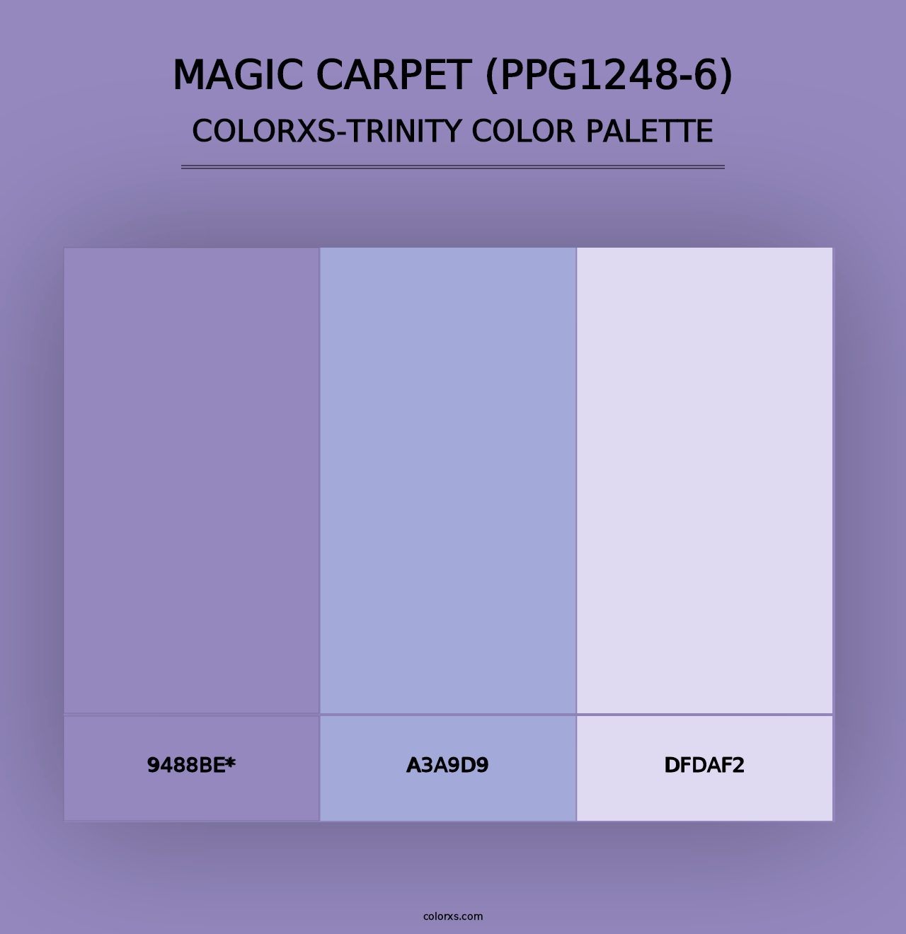 Magic Carpet (PPG1248-6) - Colorxs Trinity Palette