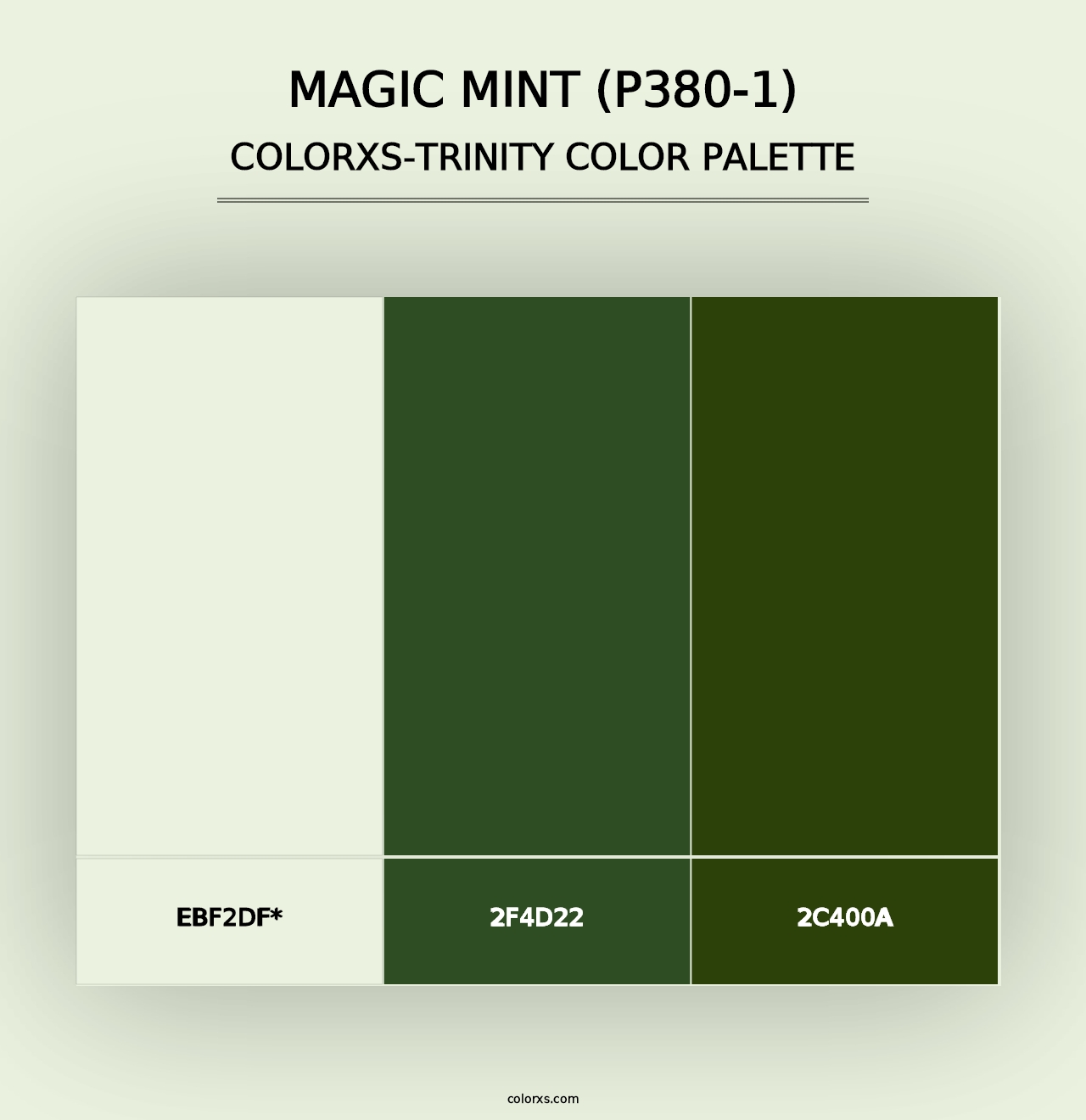 Magic Mint (P380-1) - Colorxs Trinity Palette