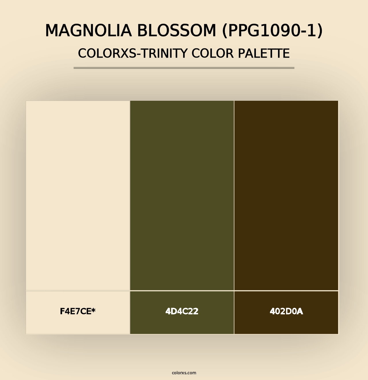 Magnolia Blossom (PPG1090-1) - Colorxs Trinity Palette