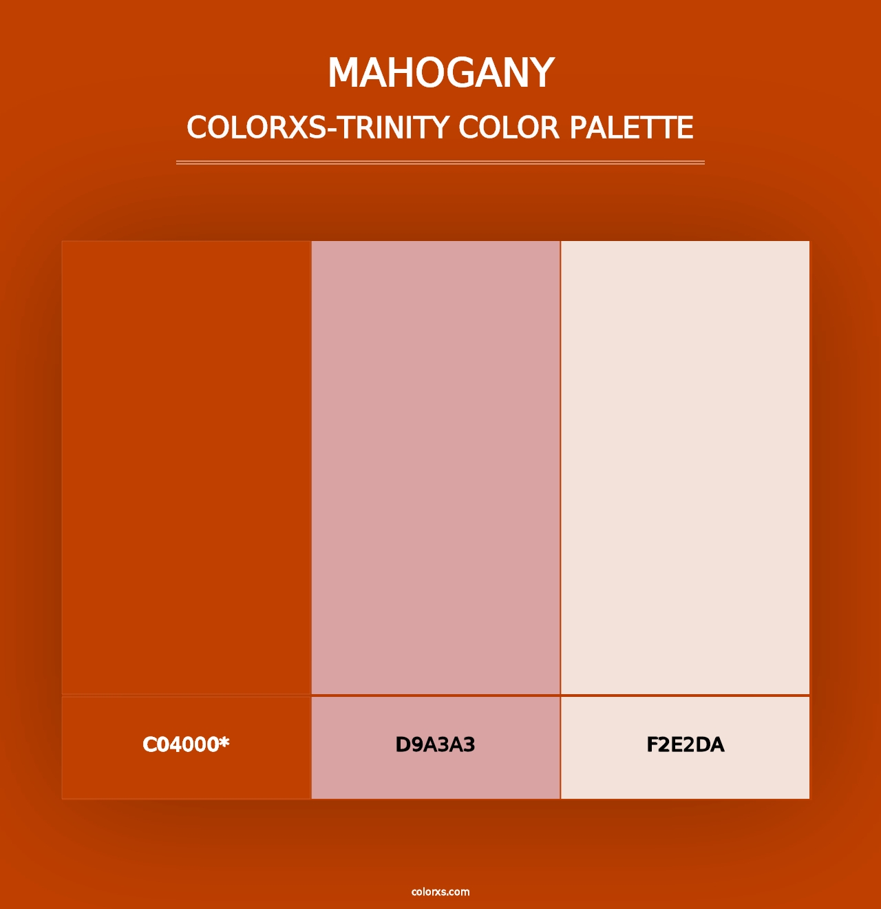 Mahogany - Colorxs Trinity Palette