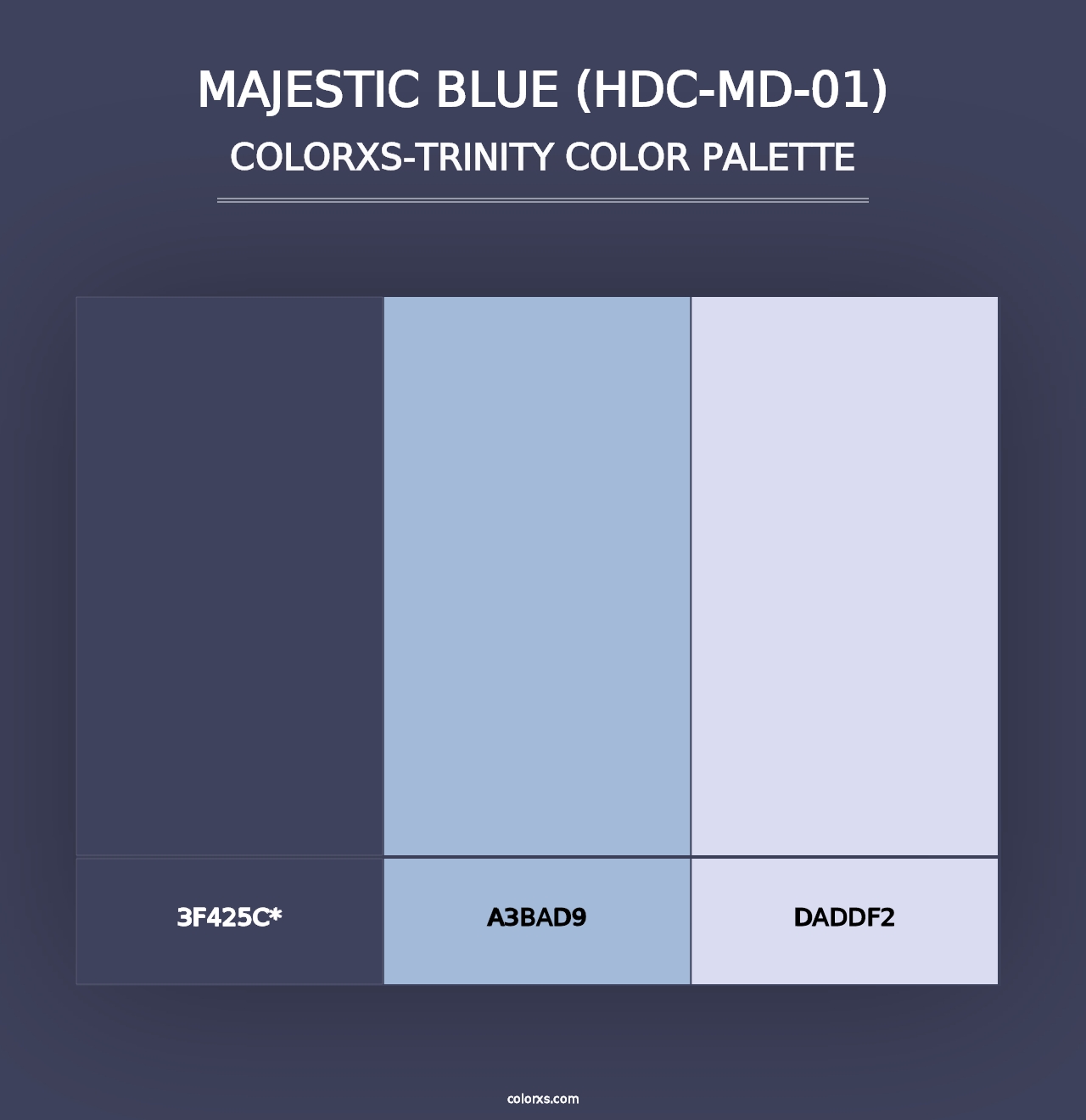 Majestic Blue (HDC-MD-01) - Colorxs Trinity Palette