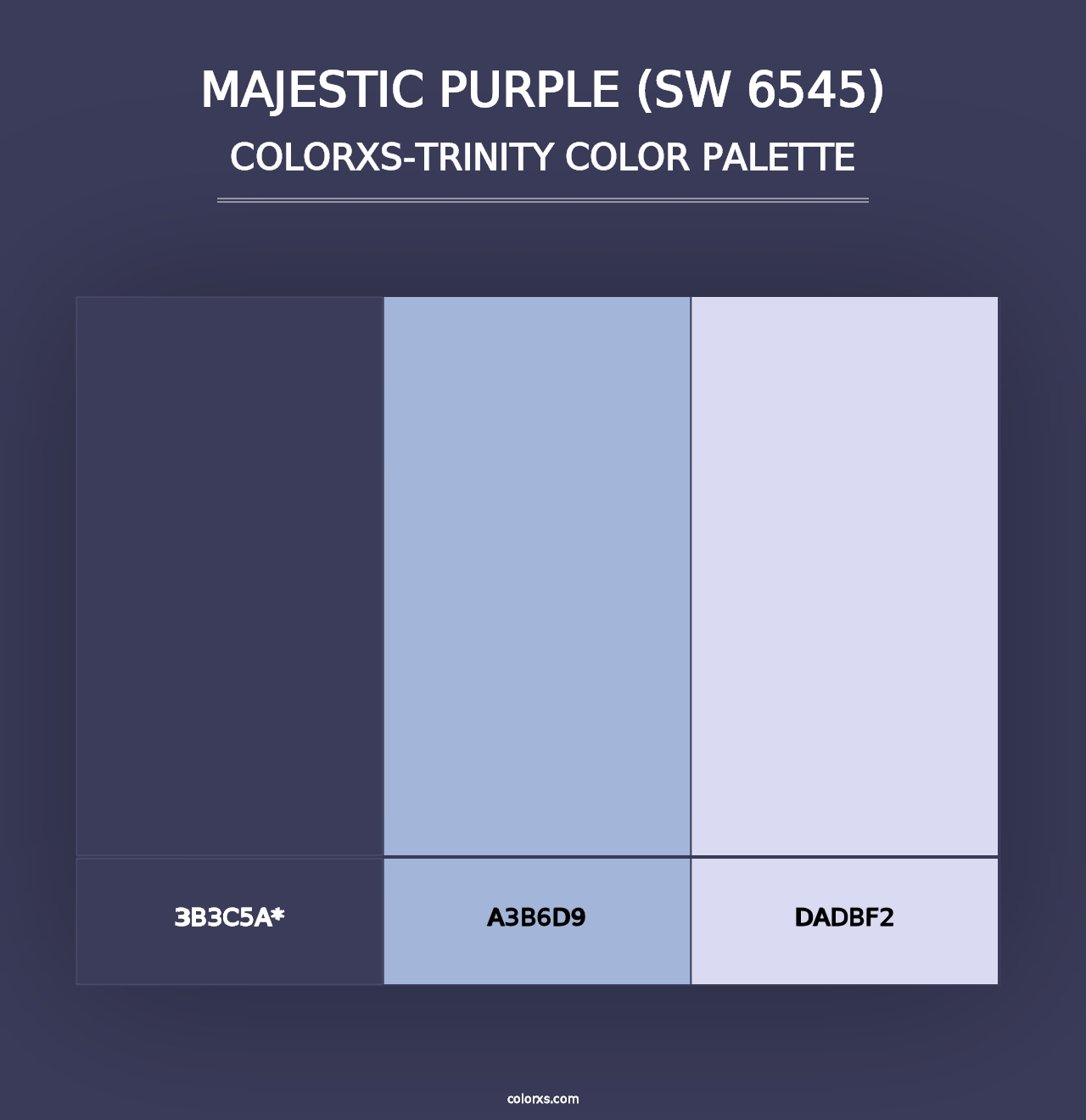 Majestic Purple (SW 6545) - Colorxs Trinity Palette