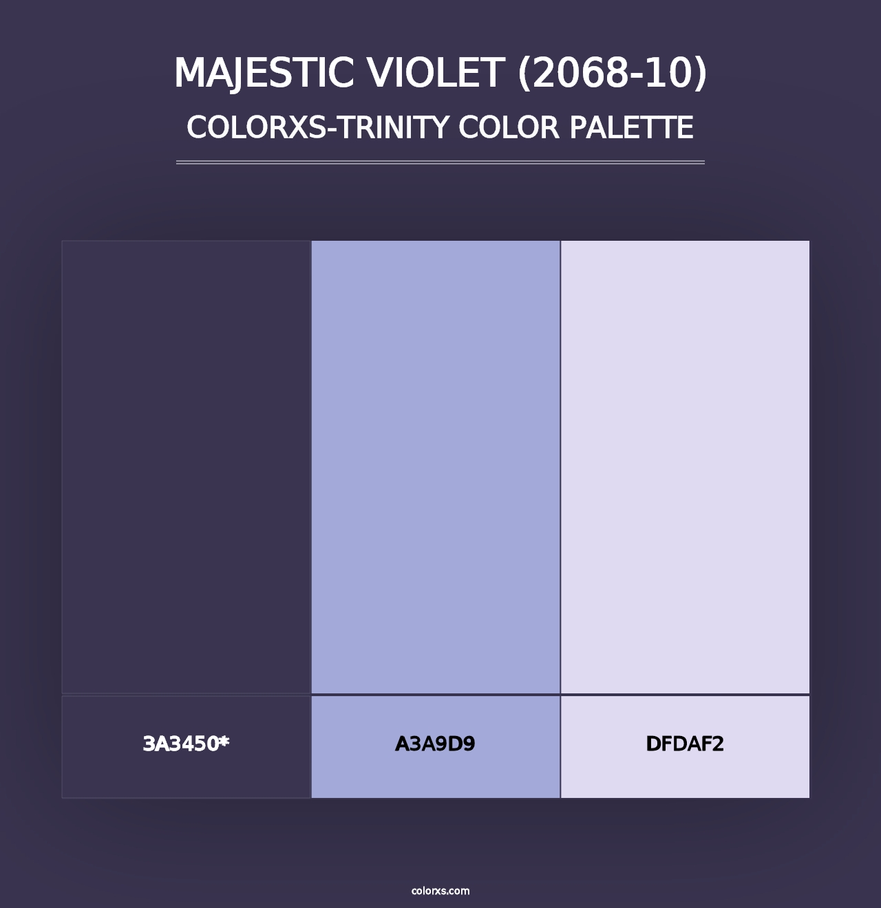 Majestic Violet (2068-10) - Colorxs Trinity Palette