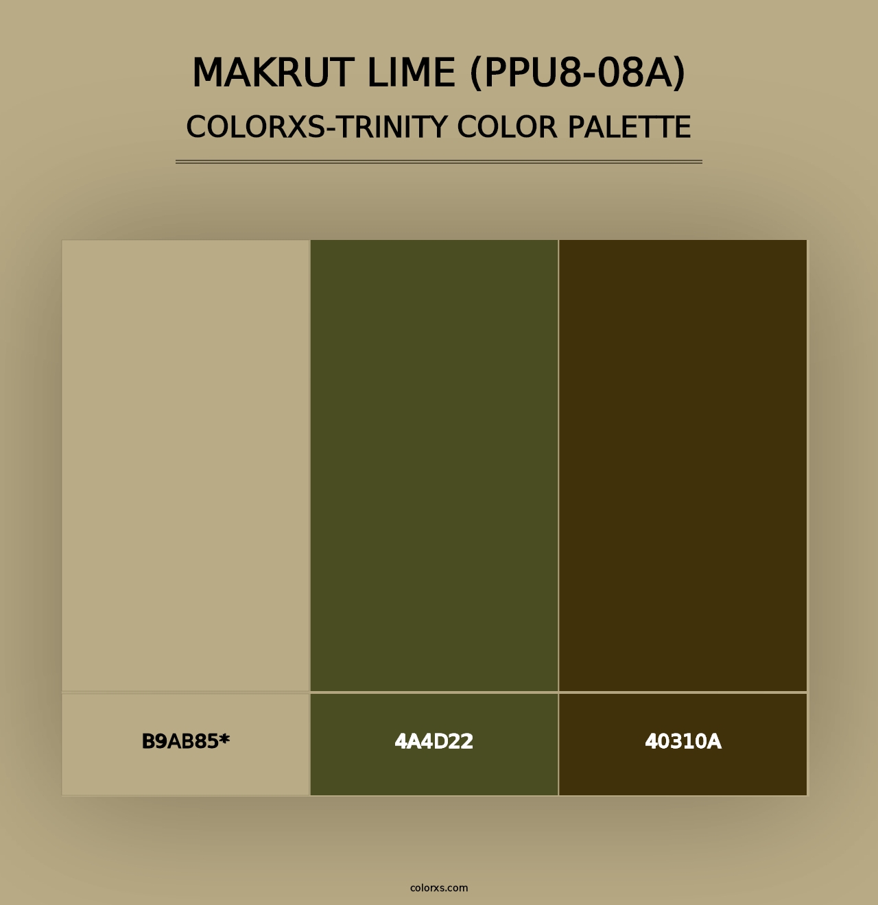 Makrut Lime (PPU8-08A) - Colorxs Trinity Palette