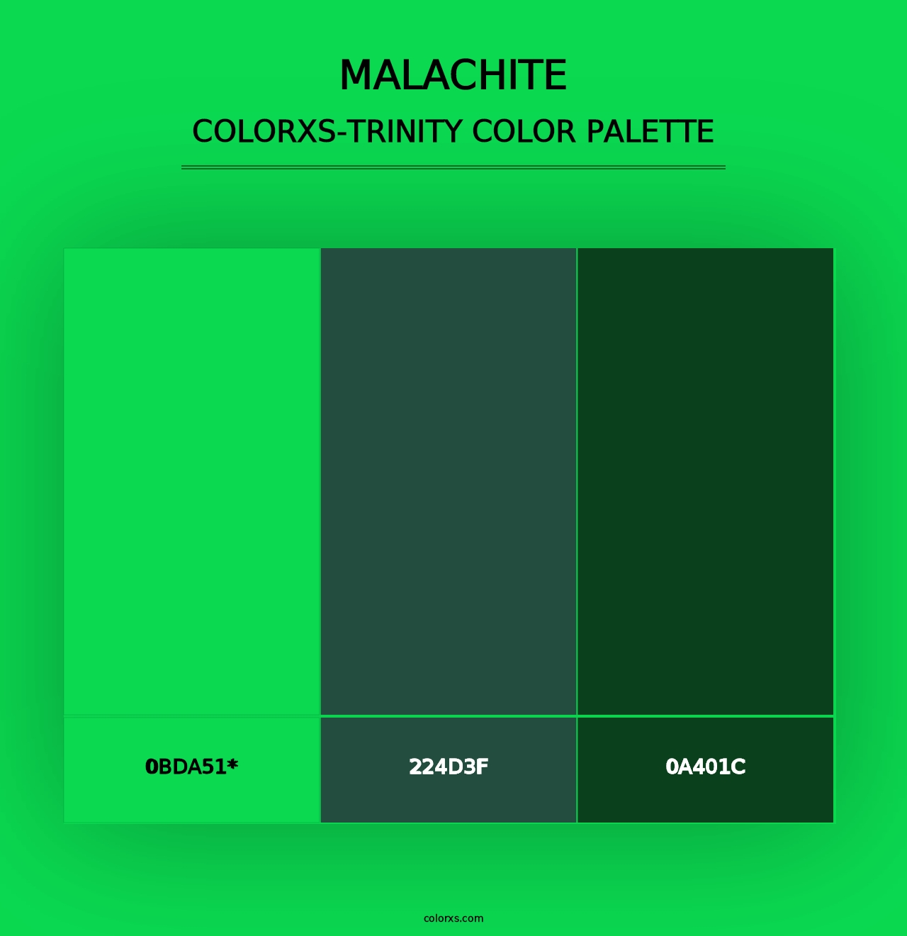 Malachite - Colorxs Trinity Palette