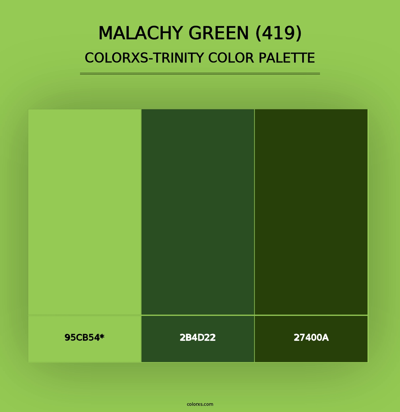 Malachy Green (419) - Colorxs Trinity Palette