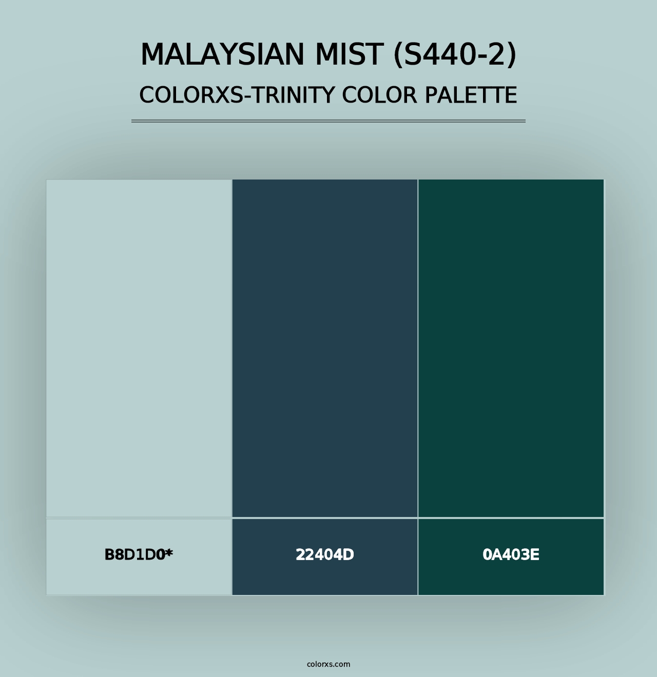 Malaysian Mist (S440-2) - Colorxs Trinity Palette