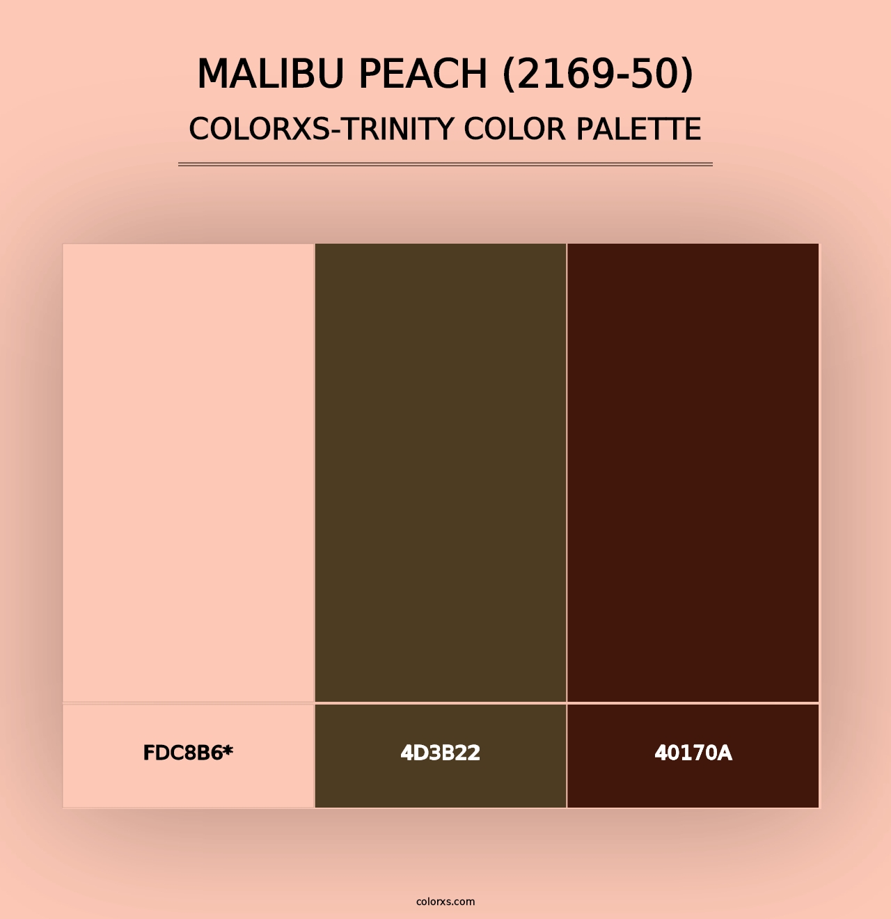 Malibu Peach (2169-50) - Colorxs Trinity Palette