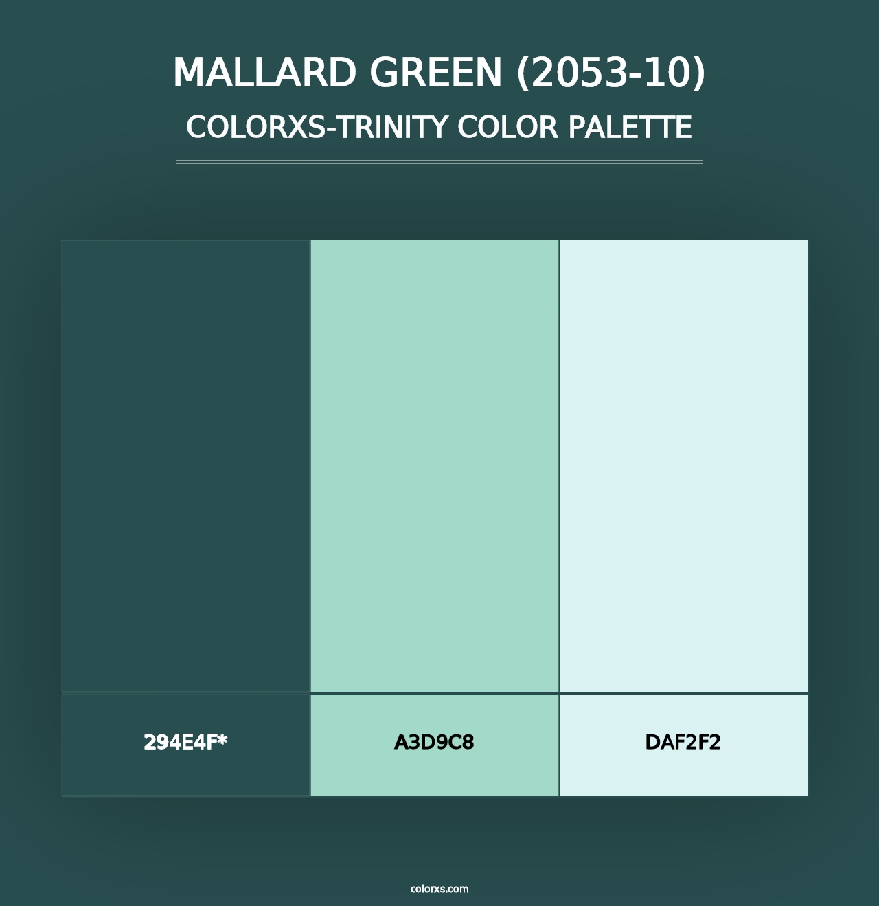 Mallard Green (2053-10) - Colorxs Trinity Palette