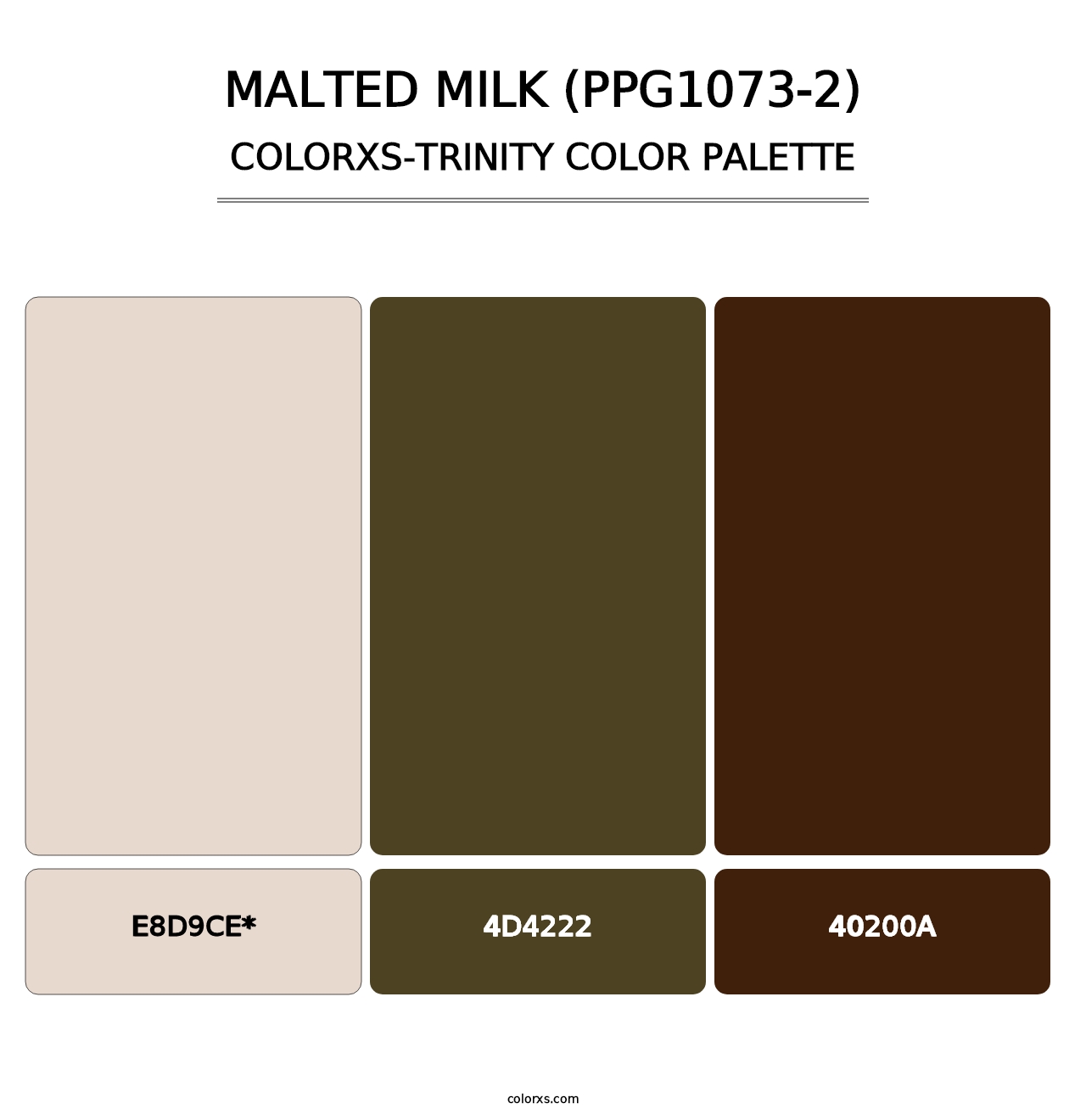 Malted Milk (PPG1073-2) - Colorxs Trinity Palette