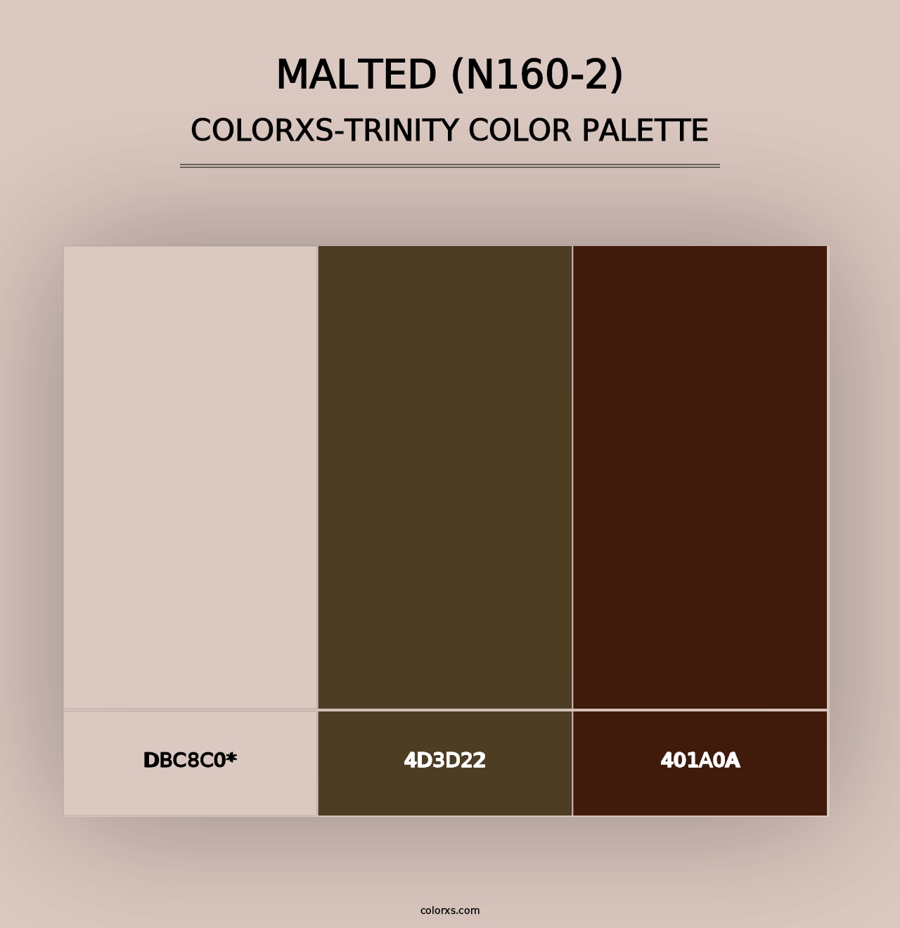 Malted (N160-2) - Colorxs Trinity Palette