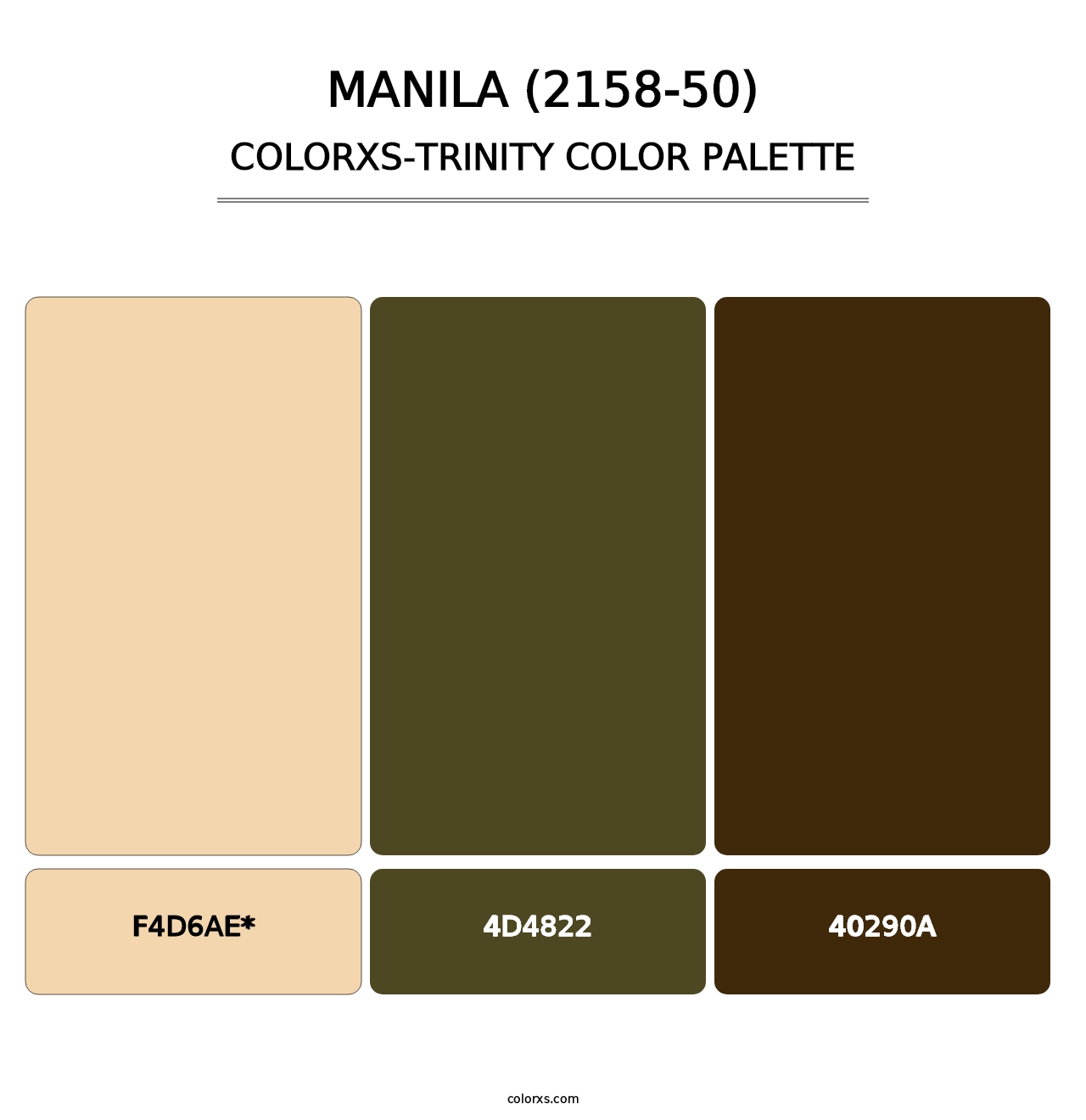 Manila (2158-50) - Colorxs Trinity Palette