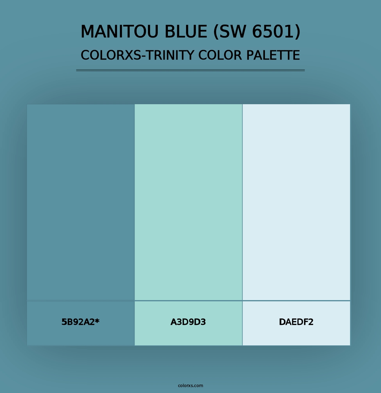 Manitou Blue (SW 6501) - Colorxs Trinity Palette