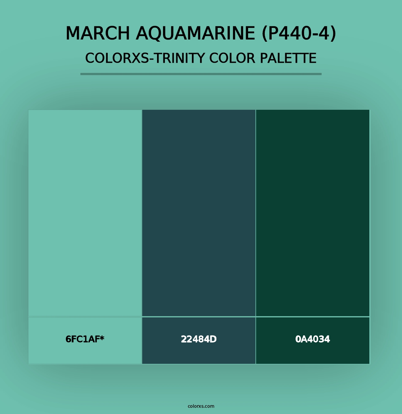 March Aquamarine (P440-4) - Colorxs Trinity Palette