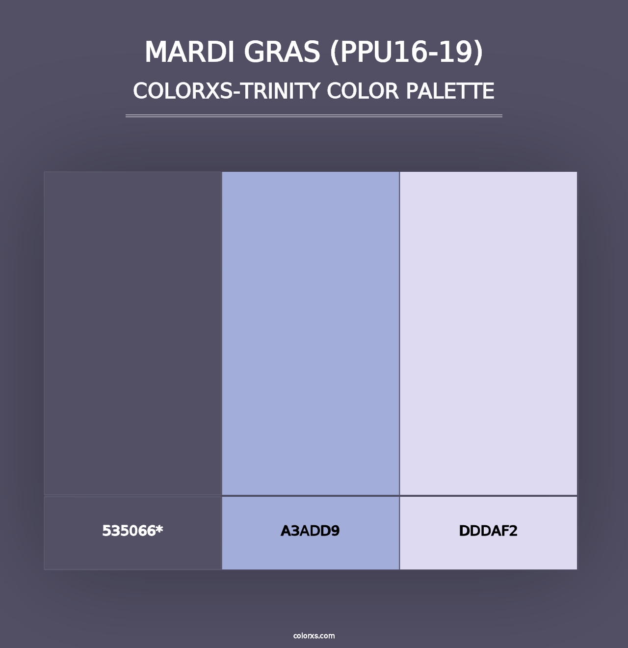 Mardi Gras (PPU16-19) - Colorxs Trinity Palette