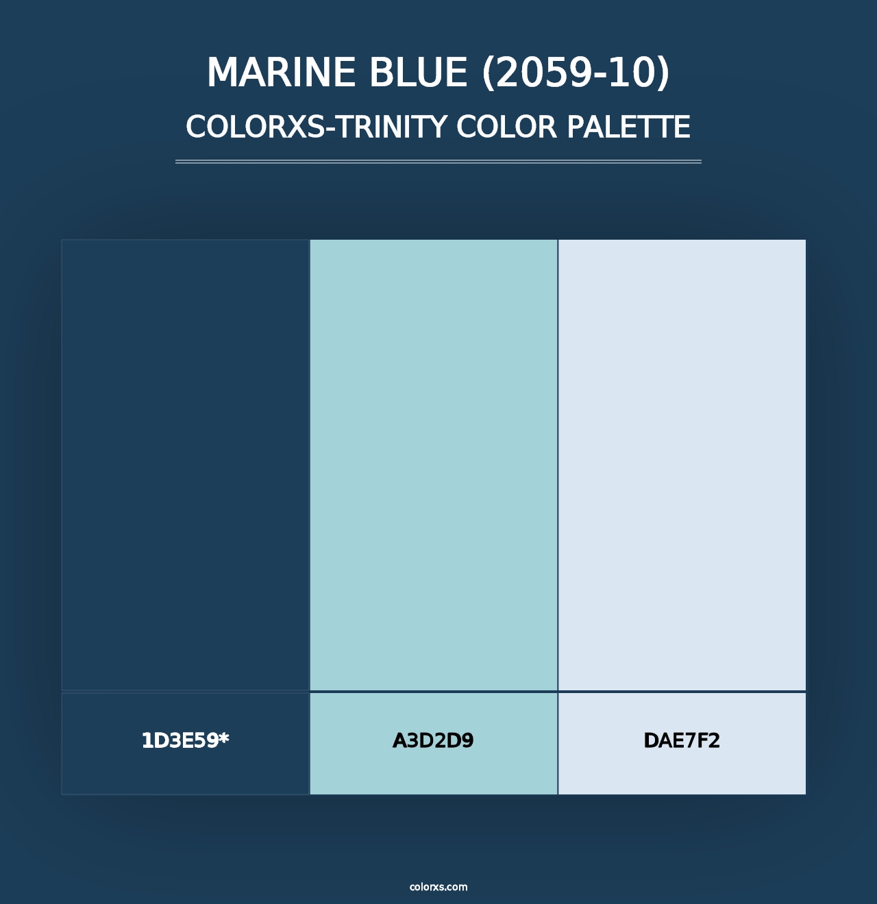 Marine Blue (2059-10) - Colorxs Trinity Palette