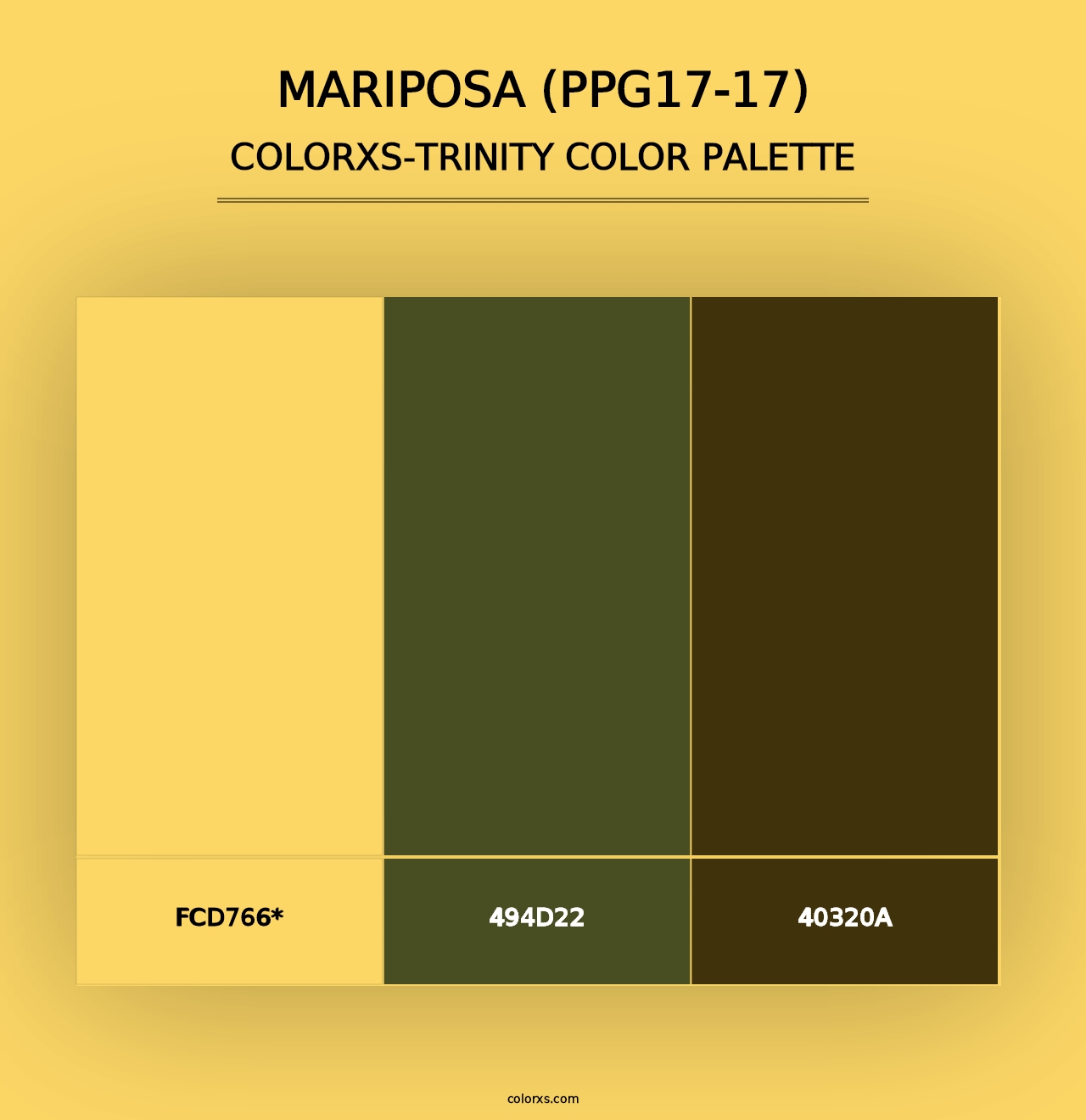 Mariposa (PPG17-17) - Colorxs Trinity Palette