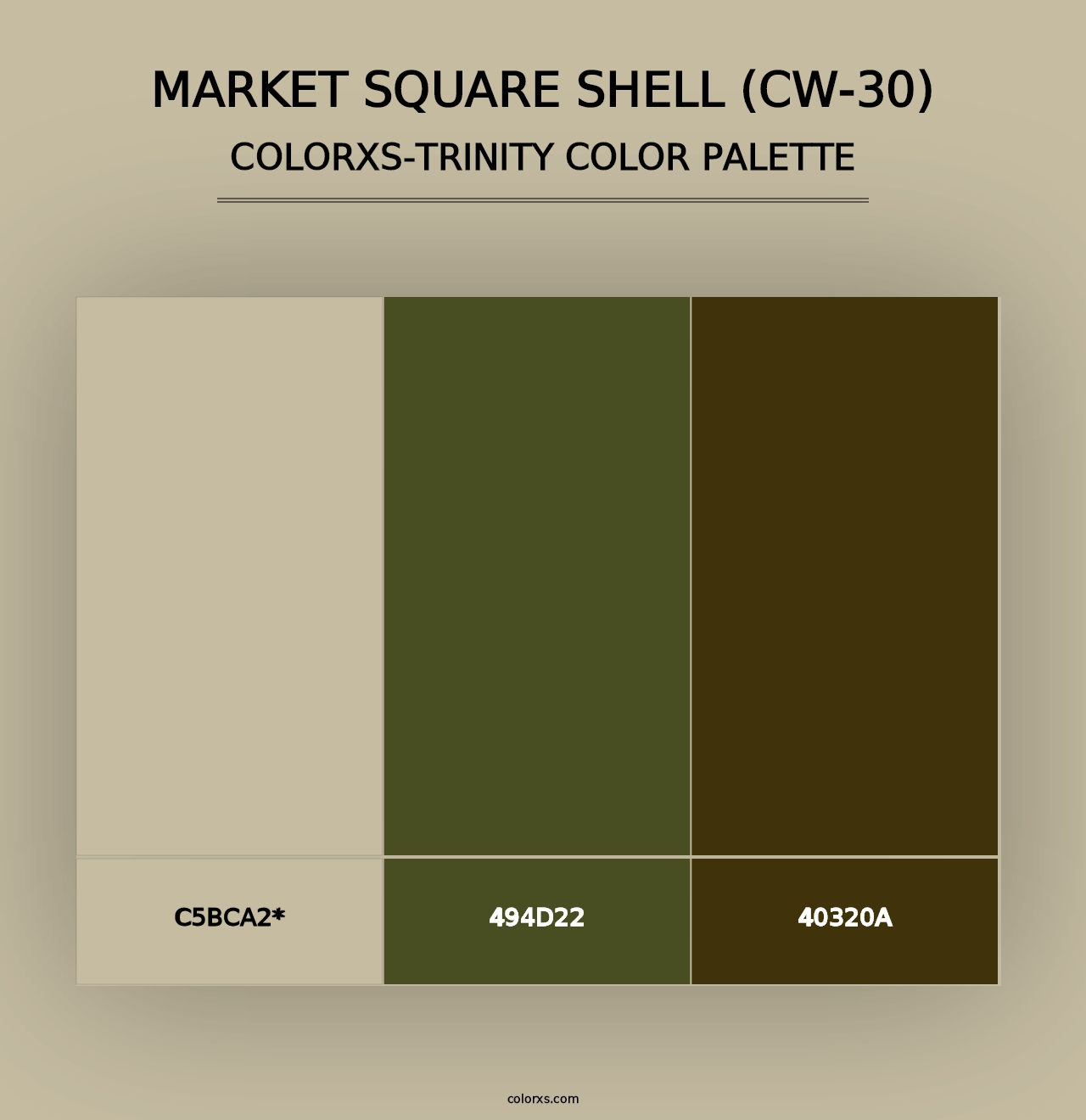 Market Square Shell (CW-30) - Colorxs Trinity Palette