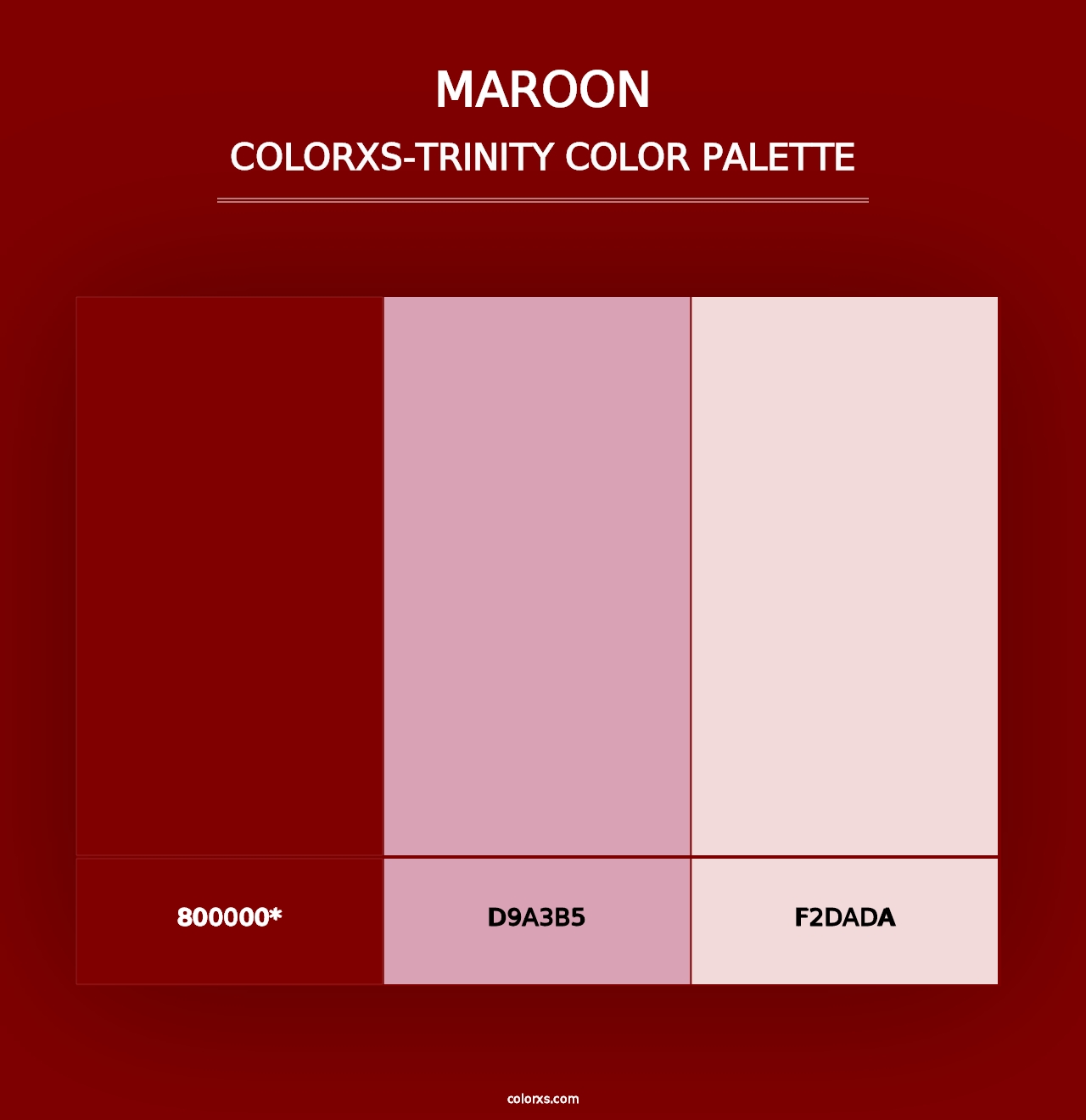 Maroon - Colorxs Trinity Palette