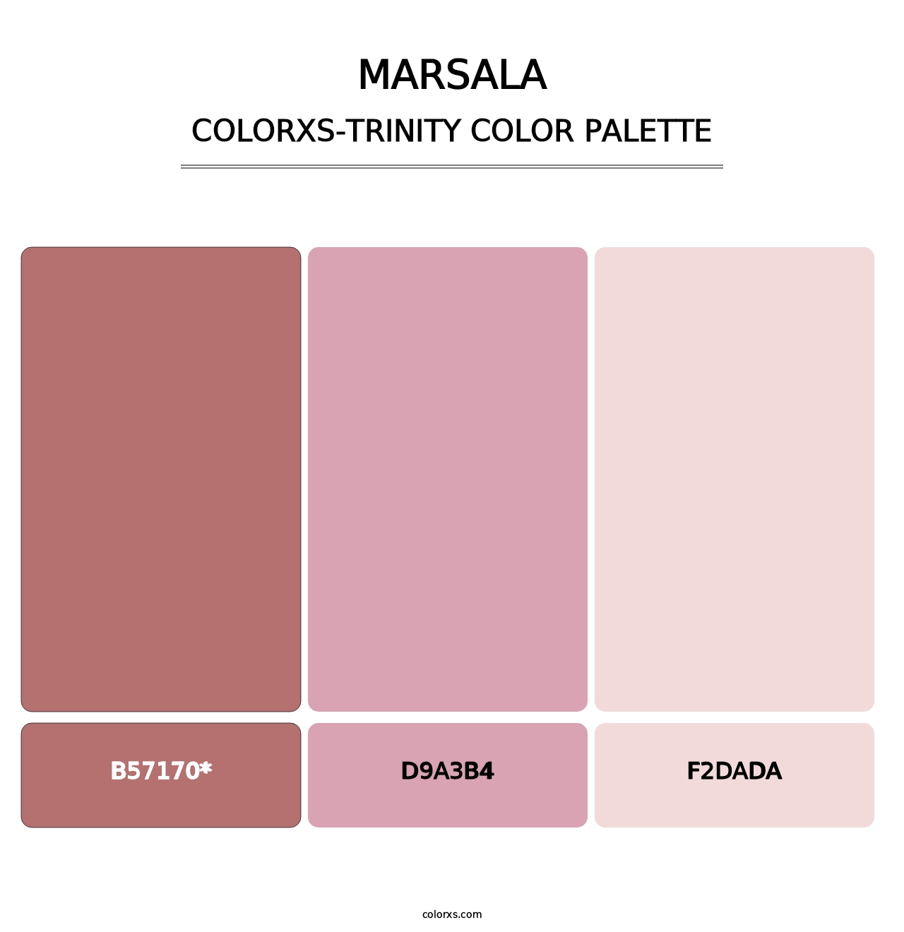 Marsala - Colorxs Trinity Palette