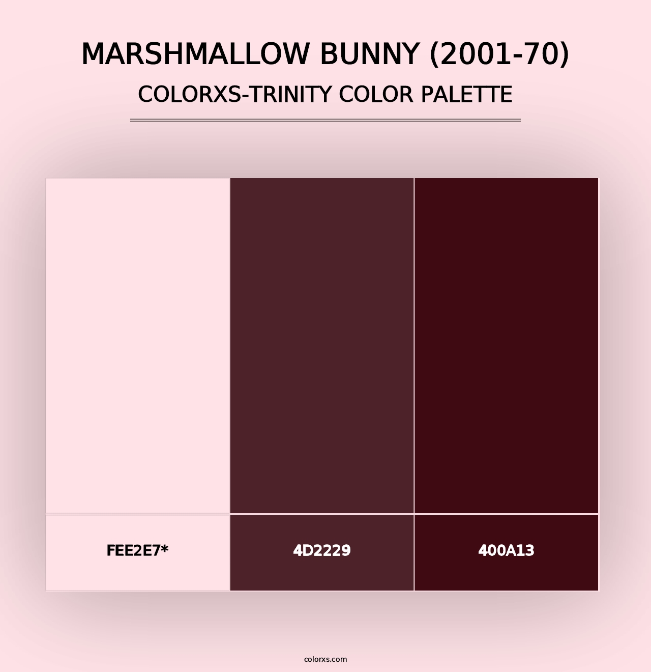 Marshmallow Bunny (2001-70) - Colorxs Trinity Palette