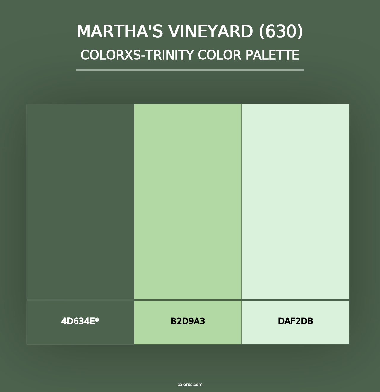 Martha's Vineyard (630) - Colorxs Trinity Palette