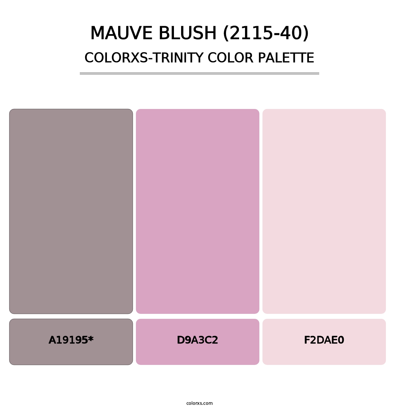 Mauve Blush (2115-40) - Colorxs Trinity Palette