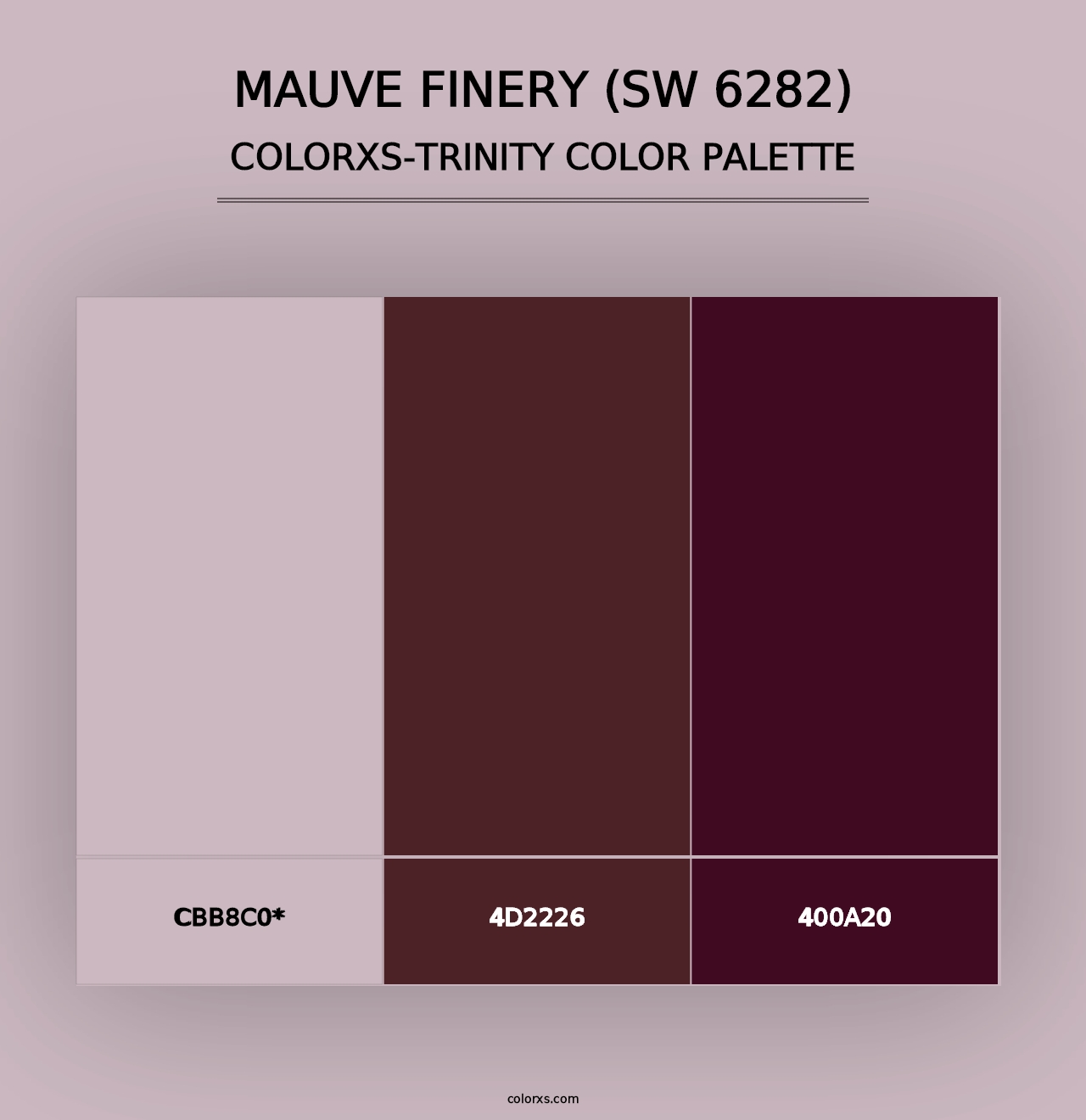 Mauve Finery (SW 6282) - Colorxs Trinity Palette