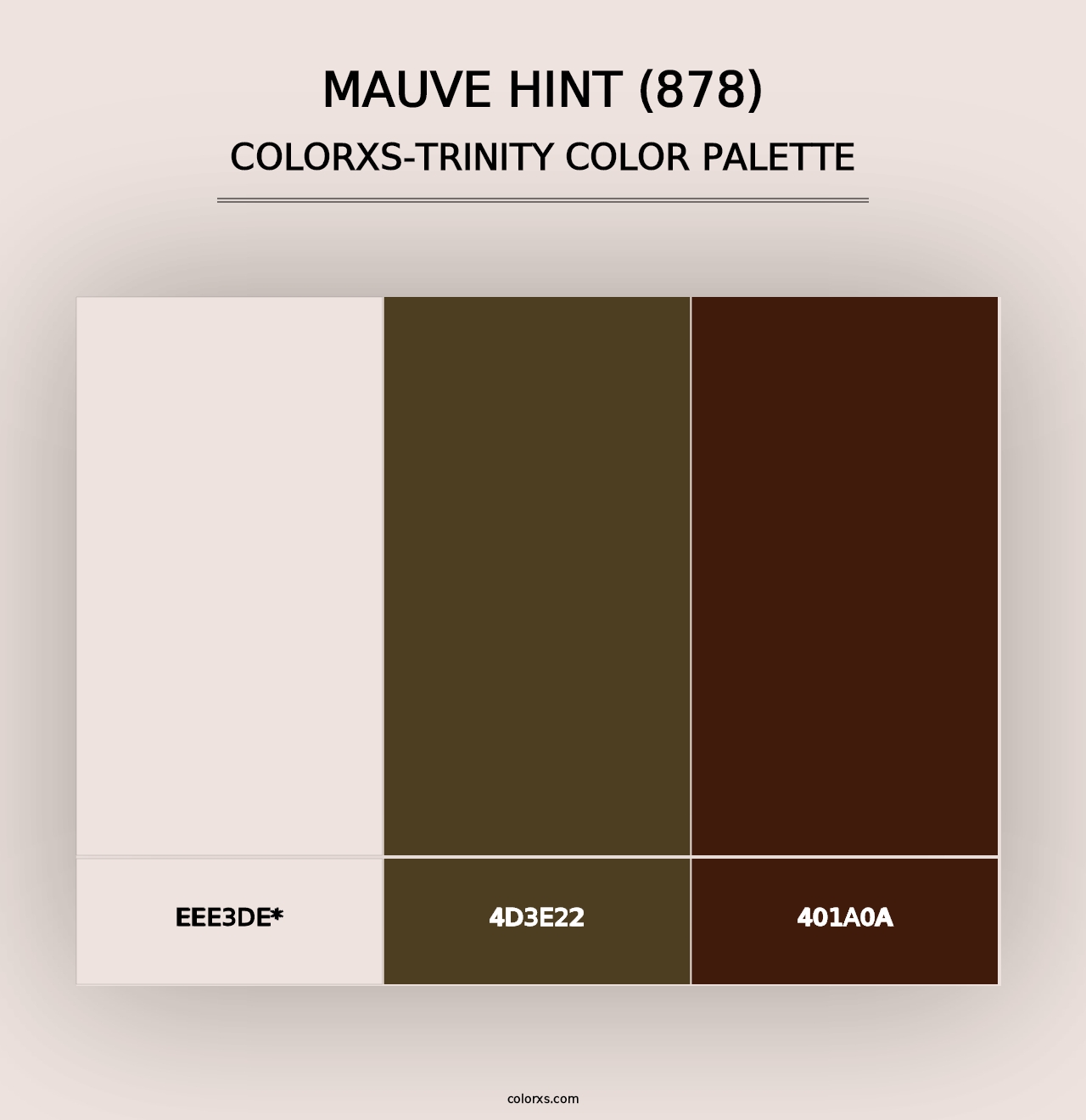 Mauve Hint (878) - Colorxs Trinity Palette