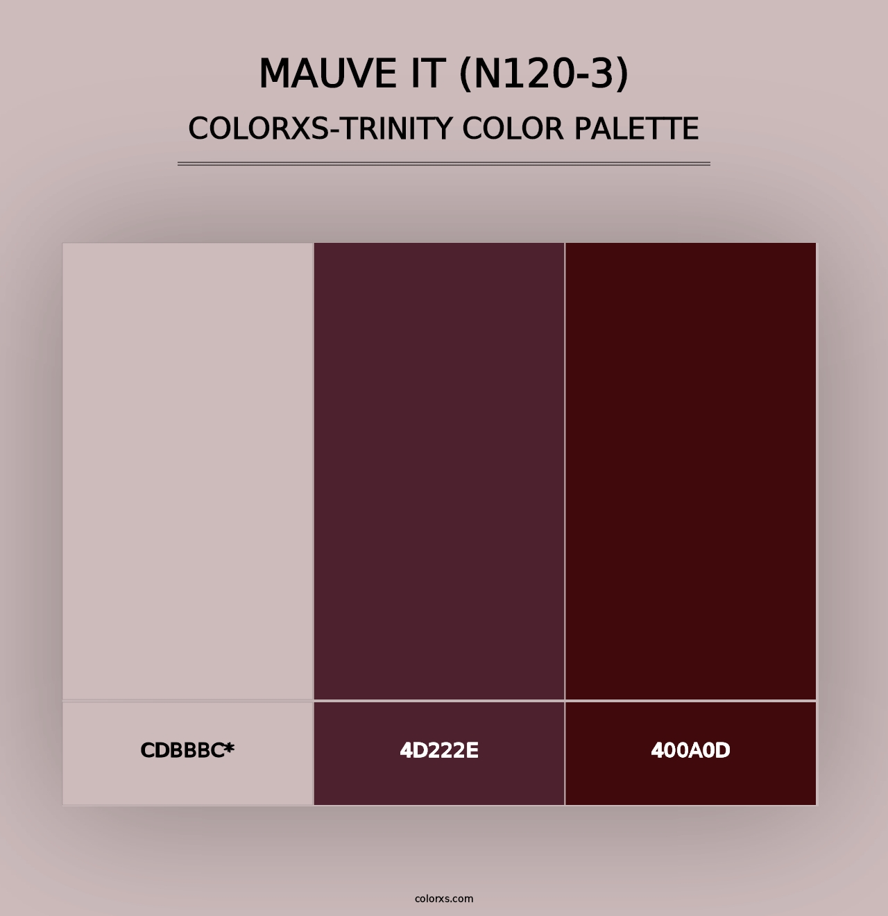 Mauve It (N120-3) - Colorxs Trinity Palette