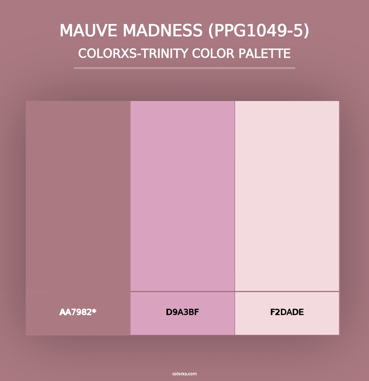 Mauve Madness (PPG1049-5) - Colorxs Trinity Palette